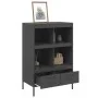 Aparador de acero laminado en frío negro 68x39x101,5 cm de , Aparadores - Ref: Foro24-843102, Precio: 144,76 €, Descuento: %
