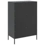 Aparador de acero laminado en frío negro 68x39x101,5 cm de , Aparadores - Ref: Foro24-843102, Precio: 144,76 €, Descuento: %