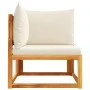 Corner garden sofa with solid acacia wood cushions by , Outdoor sofas - Ref: Foro24-4008168, Price: 123,00 €, Discount: %