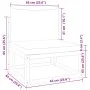 Garden sofa without armrests with solid acacia wood cushions by , Outdoor sofas - Ref: Foro24-4008177, Price: 109,20 €, Disco...