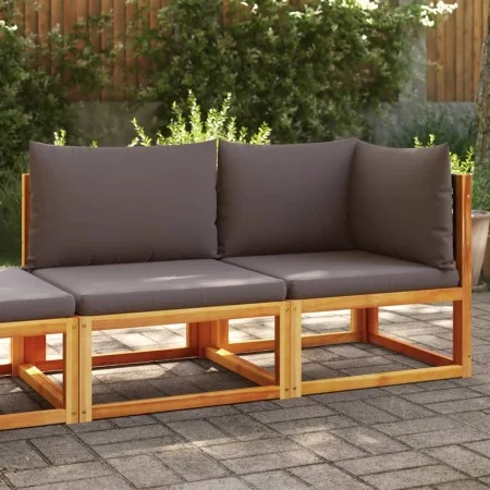 2-seater garden sofa with solid acacia wood cushions by , Outdoor sofas - Ref: Foro24-4008175, Price: 220,64 €, Discount: %