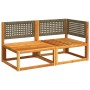 2-seater garden sofa with solid acacia wood cushions by , Outdoor sofas - Ref: Foro24-4008175, Price: 224,33 €, Discount: %