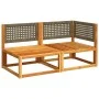 2-seater garden sofa with solid acacia wood cushions by , Outdoor sofas - Ref: Foro24-4008175, Price: 220,64 €, Discount: %