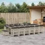 Garden dining set with 17 pieces, light gray synthetic rattan and cushions. by , Garden sets - Ref: Foro24-3210827, Price: 1,...