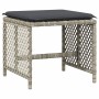 Garten-Esszimmer-Set mit 17-teiligen Kissen aus hellem grauem Kunst-Rattan. von , Gartensets - Ref: Foro24-3210827, Preis: 98...