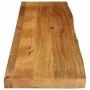 Solid mango wood natural edge table top 140x20x2.5 cm by , Table tops - Ref: Foro24-370519, Price: 52,13 €, Discount: %