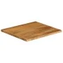 Solid mango wood natural edge table top 60x60x2.5 cm by , Table tops - Ref: Foro24-370546, Price: 68,70 €, Discount: %
