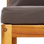 Set of garden sofas with 4-piece solid acacia wood cushions by , Garden sets - Ref: Foro24-3278912, Price: 312,54 €, Discount: %
