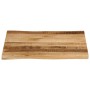 Tischplatte mit natürlicher Kante aus rauer Mangoholzmaserung 40x40x2,5 cm von , Tischplatten - Ref: Foro24-370654, Preis: 26...