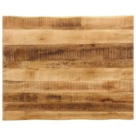 Solid mango wood natural edge table top 90x80x2.5 cm by , Table tops - Ref: Foro24-370675, Price: 92,20 €, Discount: %