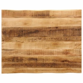 Massivholz-Tischplatte mit natürlicher Kante aus Mangoholz 110x80x2,5 cm. von , Tischplatten - Ref: Foro24-370677, Preis: 142...