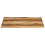 Massivholz-Tischplatte mit natürlicher Kante aus Mangoholz 110x80x2,5 cm. von , Tischplatten - Ref: Foro24-370677, Preis: 142...