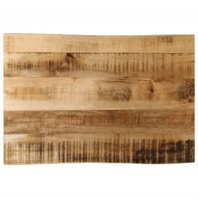 Solid mango wood natural edge table top 60x40x3.8 cm by , Table tops - Ref: Foro24-370680, Price: 50,35 €, Discount: %