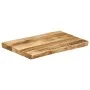Solid mango wood natural edge table top 60x40x3.8 cm by , Table tops - Ref: Foro24-370680, Price: 50,35 €, Discount: %