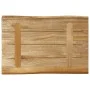 Solid mango wood natural edge table top 60x40x3.8 cm by , Table tops - Ref: Foro24-370680, Price: 50,35 €, Discount: %