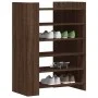 Shoe cabinet made of engineered wood in brown oak, measuring 74.5x37.5x100 cm. by , Shoe racks and shoe organizers - Ref: For...