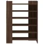 Shoe cabinet made of engineered wood in brown oak, measuring 74.5x37.5x100 cm. by , Shoe racks and shoe organizers - Ref: For...