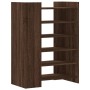 Shoe cabinet made of engineered wood in brown oak, measuring 74.5x37.5x100 cm. by , Shoe racks and shoe organizers - Ref: For...