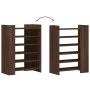 Shoe cabinet made of engineered wood in brown oak, measuring 74.5x37.5x100 cm. by , Shoe racks and shoe organizers - Ref: For...