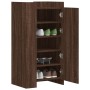 Engineered wood shoe cabinet in brown oak color, 52x37.5x100 cm by , Shoe racks and shoe organizers - Ref: Foro24-848443, Pri...
