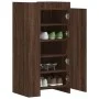 Engineered wood shoe cabinet in brown oak color, 52x37.5x100 cm by , Shoe racks and shoe organizers - Ref: Foro24-848443, Pri...