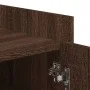 Engineered wood shoe cabinet in brown oak color, 52x37.5x100 cm by , Shoe racks and shoe organizers - Ref: Foro24-848443, Pri...