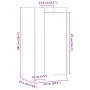 Shoe cabinet made of smoked oak engineered wood, 52x37.5x100 cm by , Shoe racks and shoe organizers - Ref: Foro24-848441, Pri...