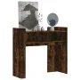 Smoked oak engineered wood console table 100x35x90 cm by , Side tables - Ref: Foro24-848469, Price: 63,85 €, Discount: %