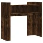 Smoked oak engineered wood console table 100x35x90 cm by , Side tables - Ref: Foro24-848469, Price: 63,85 €, Discount: %