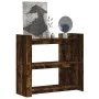 Smoked oak engineered wood console table 100x35x90 cm by , Side tables - Ref: Foro24-848476, Price: 74,05 €, Discount: %