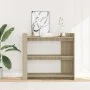 Sonoma oak engineered wood console table 100x35x90 cm by , Side tables - Ref: Foro24-848474, Price: 72,82 €, Discount: %