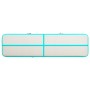 Aufblasbare Gymnastikmatte und Pumpe aus grünem PVC, 600 x 100 x 20 cm von vidaXL, Pilates und Yogamatten - Ref: Foro24-92687...