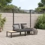 Gartensofagarnitur mit Kissen, 2-teilig, Schwarz, aus Aluminium von , Gartensets - Ref: Foro24-3283705, Preis: 295,11 €, Raba...