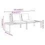 Gartensofagarnitur mit Kissen, 2-teilig, Schwarz, aus Aluminium von , Gartensets - Ref: Foro24-3283705, Preis: 295,11 €, Raba...
