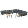 Set de sofás de jardín con cojines 7 piezas aluminio negro de , Conjuntos de jardín - Ref: Foro24-3283689, Precio: 1,00 €, De...