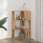 Corner shelf 3 levels oak wood artisan 50x50x102 cm by , Bookcases and shelves - Ref: Foro24-852599, Price: 56,19 €, Discount: %