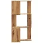 Corner shelf 3 levels oak wood artisan 50x50x102 cm by , Bookcases and shelves - Ref: Foro24-852599, Price: 56,19 €, Discount: %