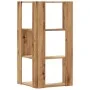 Corner shelf 3 levels oak wood artisan 50x50x102 cm by , Bookcases and shelves - Ref: Foro24-852599, Price: 56,19 €, Discount: %