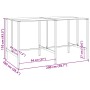 High bar table with black powder-coated steel, 200x100x110 cm by , Garden tables - Ref: Foro24-3301419, Price: 309,32 €, Disc...