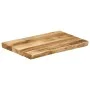 Solid mango wood natural edge table top 60x40x2.5 cm by , Table tops - Ref: Foro24-370656, Price: 50,20 €, Discount: %