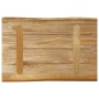 Solid mango wood natural edge table top 60x40x2.5 cm by , Table tops - Ref: Foro24-370656, Price: 51,39 €, Discount: %
