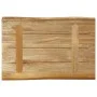 Solid mango wood natural edge table top 60x40x2.5 cm by , Table tops - Ref: Foro24-370656, Price: 50,20 €, Discount: %