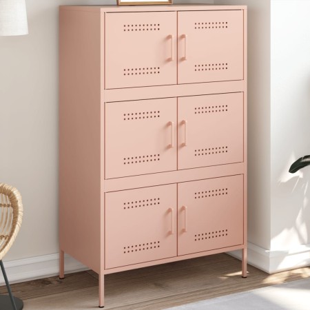 Steel pink sideboard 68x39x113 cm by , Sideboards - Ref: Foro24-842959, Price: 152,07 €, Discount: %