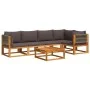 Set de sofás de jardín con cojines 6 pzas madera maciza acacia de , Sofás de exterior - Ref: Foro24-3278829, Precio: 655,77 €...