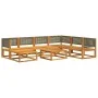 Garden sofa set with 8 pieces, solid acacia wood, and cushions. by , Garden sets - Ref: Foro24-3278904, Price: 788,63 €, Disc...