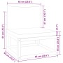 Garden sofa without armrests with solid acacia wood cushions by , Outdoor sofas - Ref: Foro24-4008161, Price: 108,95 €, Disco...