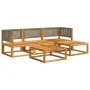 Garden sofa set with 5 pieces, solid acacia wood, and cushions. by , Garden sets - Ref: Foro24-3278895, Price: 455,54 €, Disc...