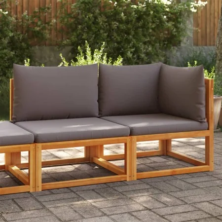 2-seater garden sofa with solid acacia wood cushions by , Outdoor sofas - Ref: Foro24-4008163, Price: 241,62 €, Discount: %