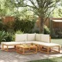Set de sofás de jardín con cojines 6 pzas madera maciza acacia de , Conjuntos de jardín - Ref: Foro24-3278869, Precio: 496,12...