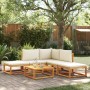 Set de sofás de jardín con cojines 6 pzas madera maciza acacia de , Conjuntos de jardín - Ref: Foro24-3278869, Precio: 486,99...